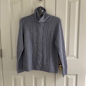 Carolyn Taylor Blue Turtleneck Sweater